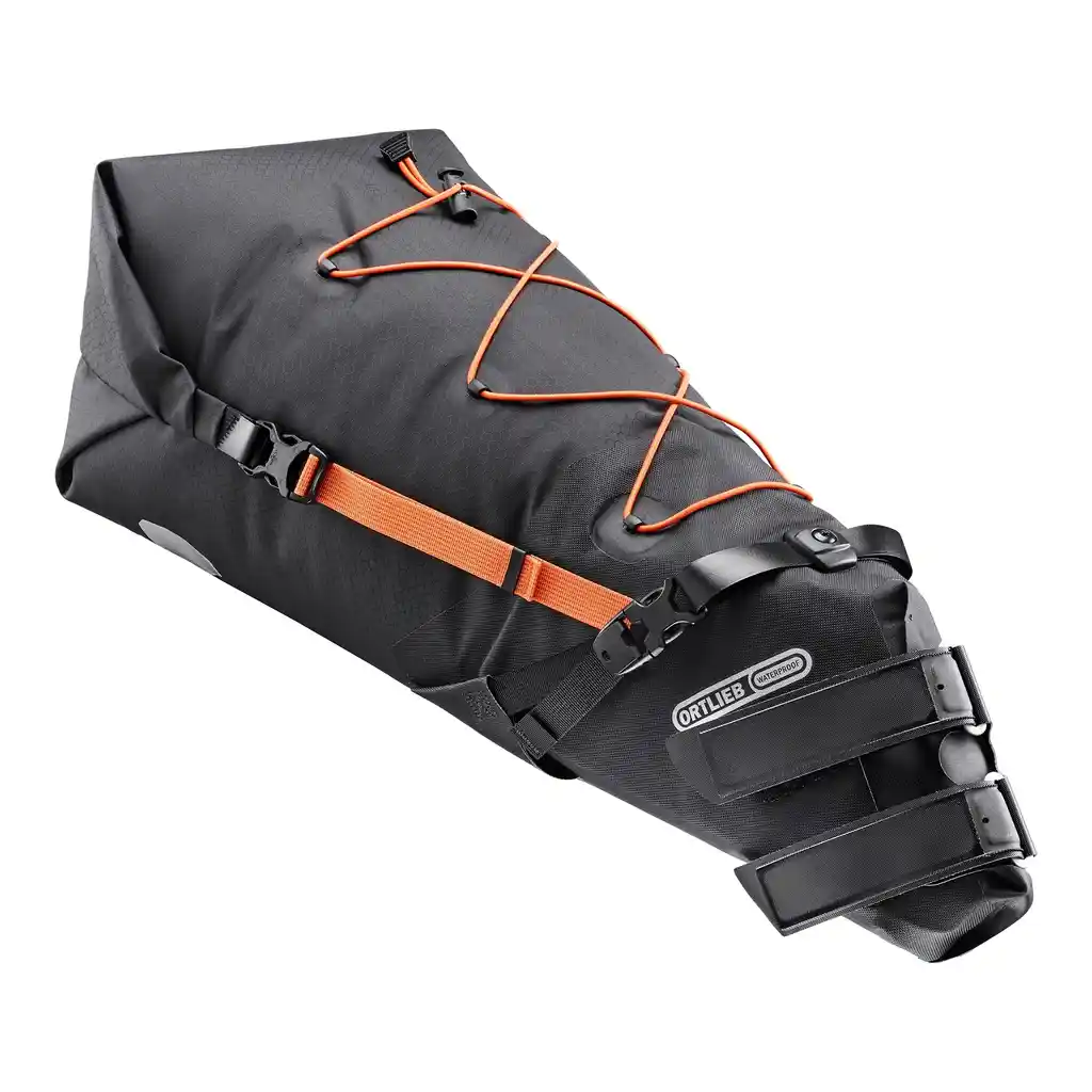 ORTLIEB Fork-Pack Black Matt Bike Fork Bag, Vorderansicht, bei Bag-Age