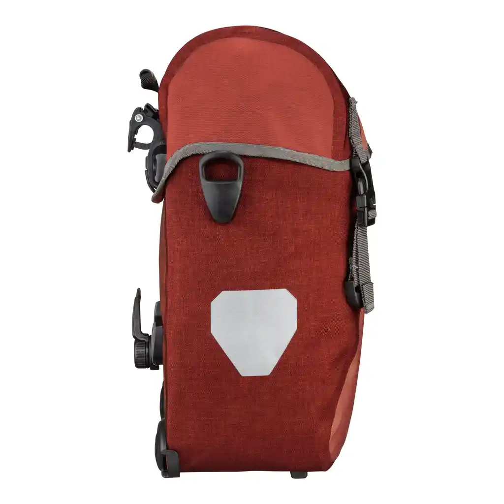 ORTLIEB Sport-Packer Dark Chili Fahrradtasche, Seitenansicht, bei Bag-Age
