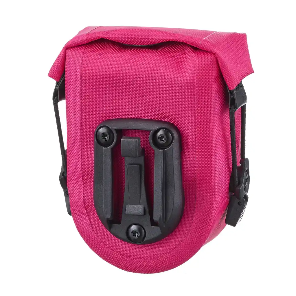 ORTLIEB Micro-Bag Cyber Pink Satteltasche, Rückansicht, bei Bag-Age