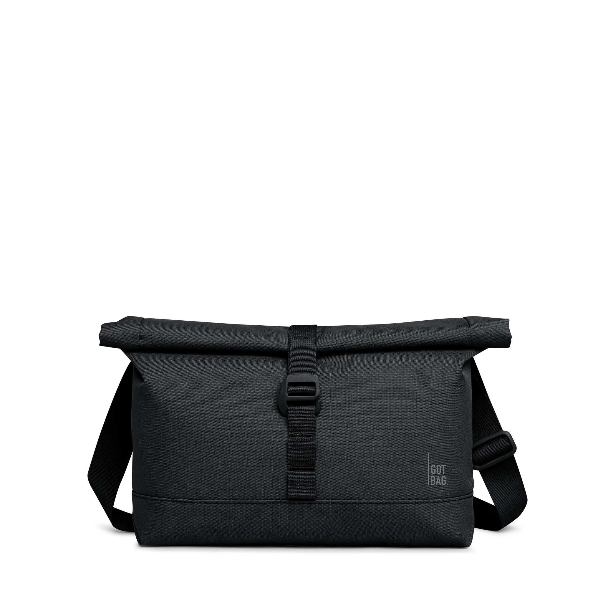 GOT BAG Messenger Bag Black Monochrome – Vorderansicht 2 | nachhaltig | Bag-Age