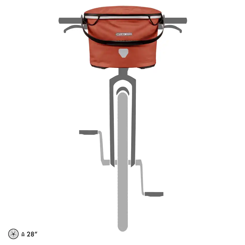 ORTLIEB Up-Town Rooibos, bike basket, photo produit, chez Bag-Age