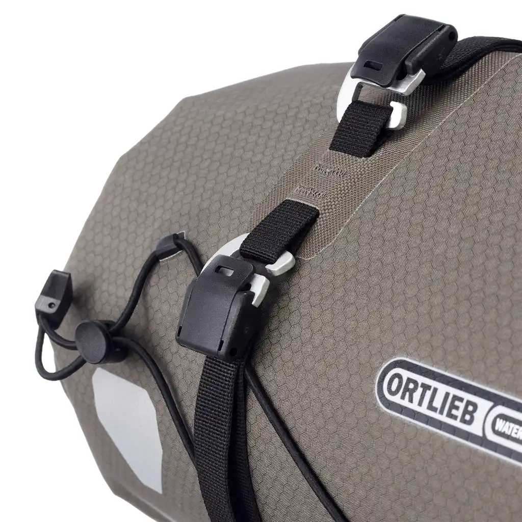 ORTLIEB Handlebar-Pack Flex Dark Sand Lenkertasche, Detailansicht, bei Bag-Age
