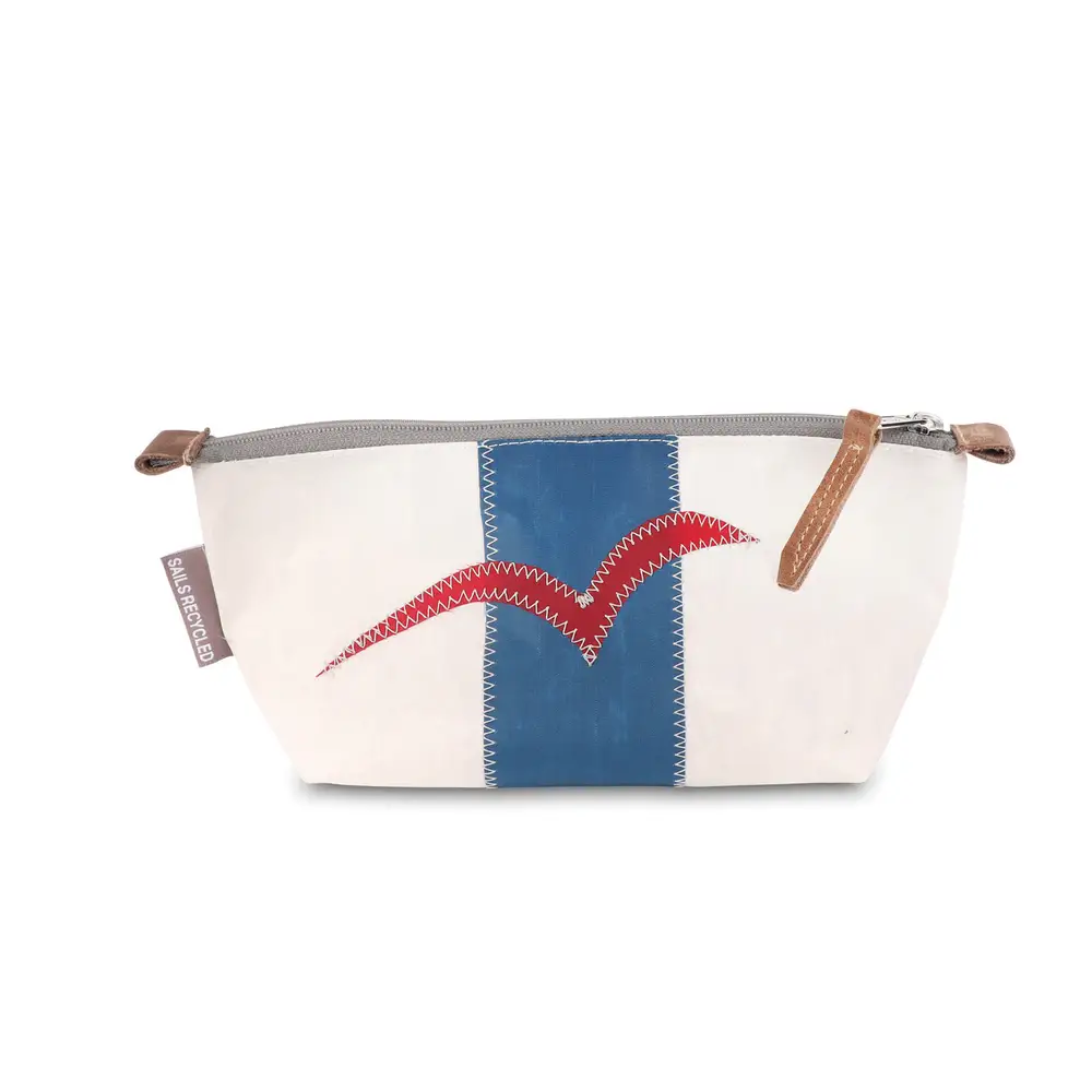 360° etui Navigator – Etui blau Möwe rot – blauw / rood