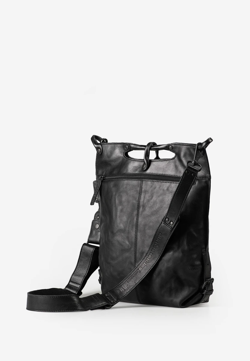 Aunts & Uncles Mrs. Pancake Black Smoke – bolsa transversal – Preto/Cinzento – vista do produto 2