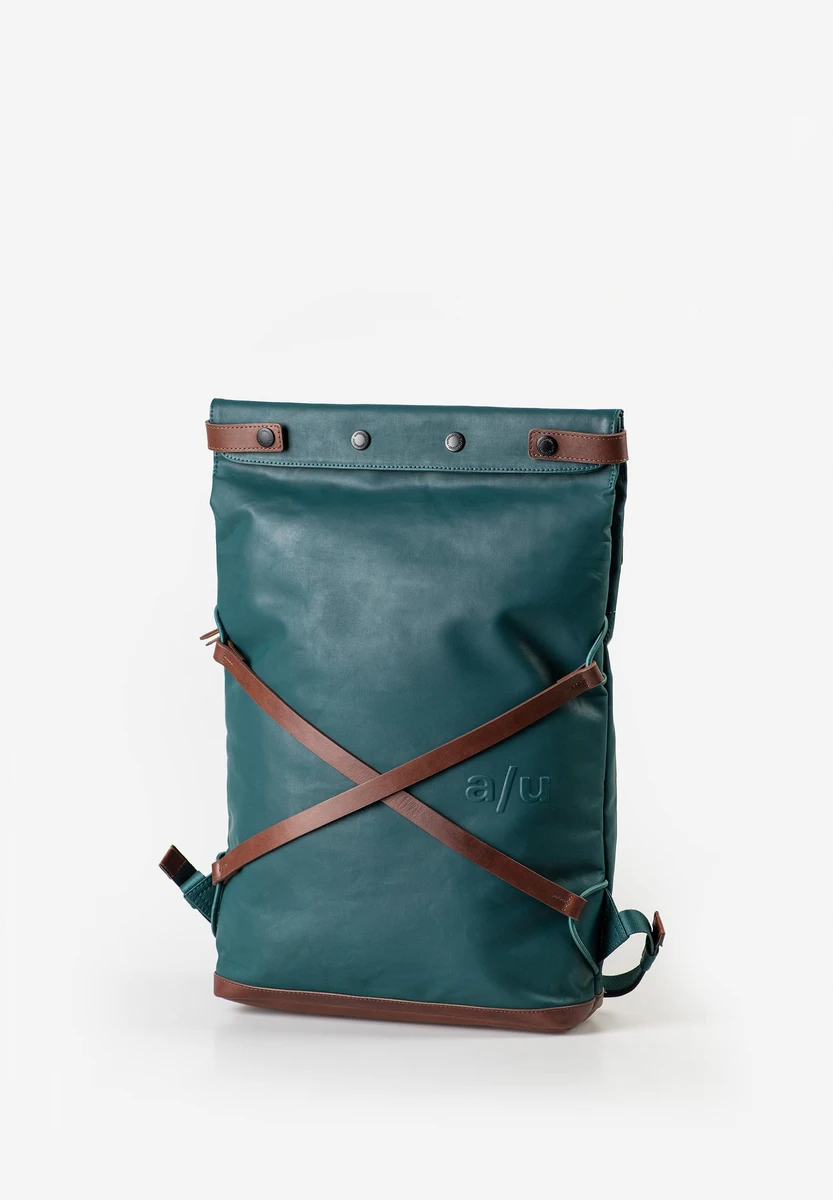 aunts & uncles Yokohama Transformative Teal bag, back view, at Bag-Age Berlin