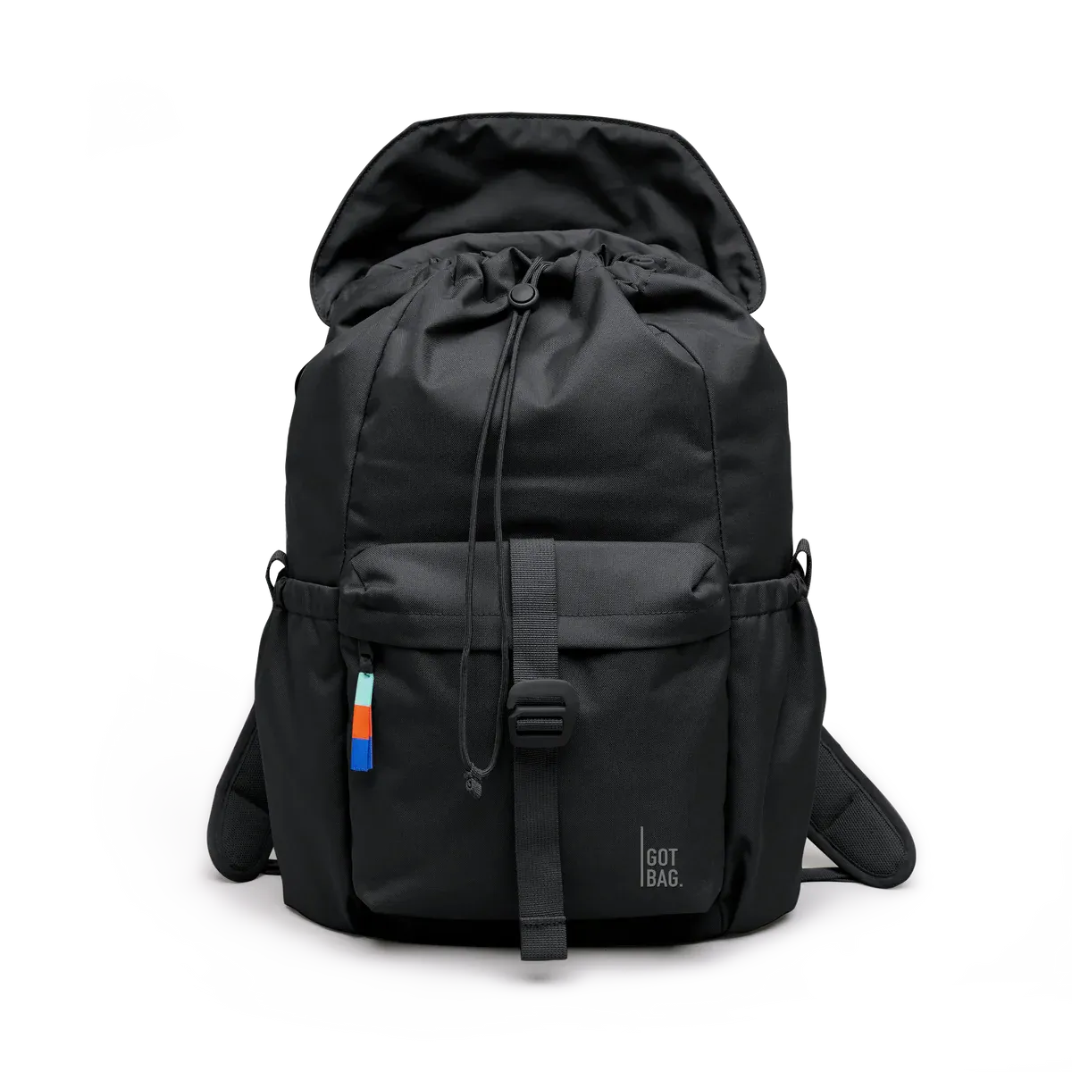 GOT BAG Flap Pack Black – Vorderansicht 4 | nachhaltig | Bag-Age