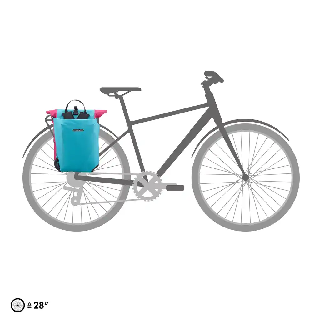 ORTLIEB Vario 26L Cyber Blue, convertible backpack pannier, photo produit, chez Bag-Age