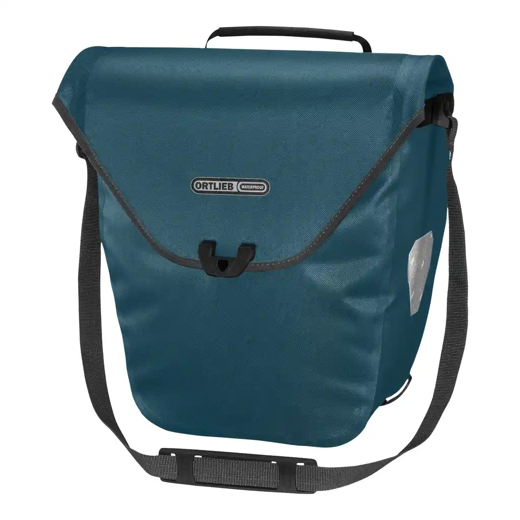 ORTLIEB Velo-Shopper Petrol Bike Shopper, Vorderansicht, bei Bag-Age