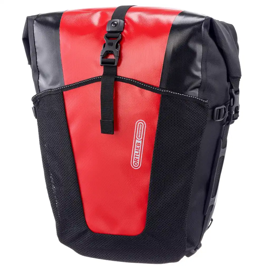 ORTLIEB Back-Roller XL Red bike pannier, front view, at Bag-Age