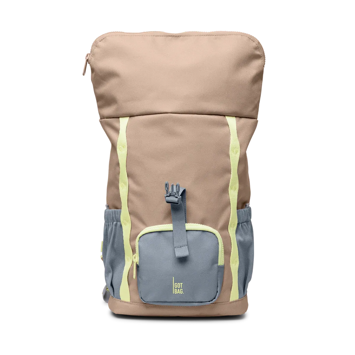GOT BAG Kids Adventure Rolltop Sandbar Multi – vooraanzicht 3 | duurzaam | Bag-Age