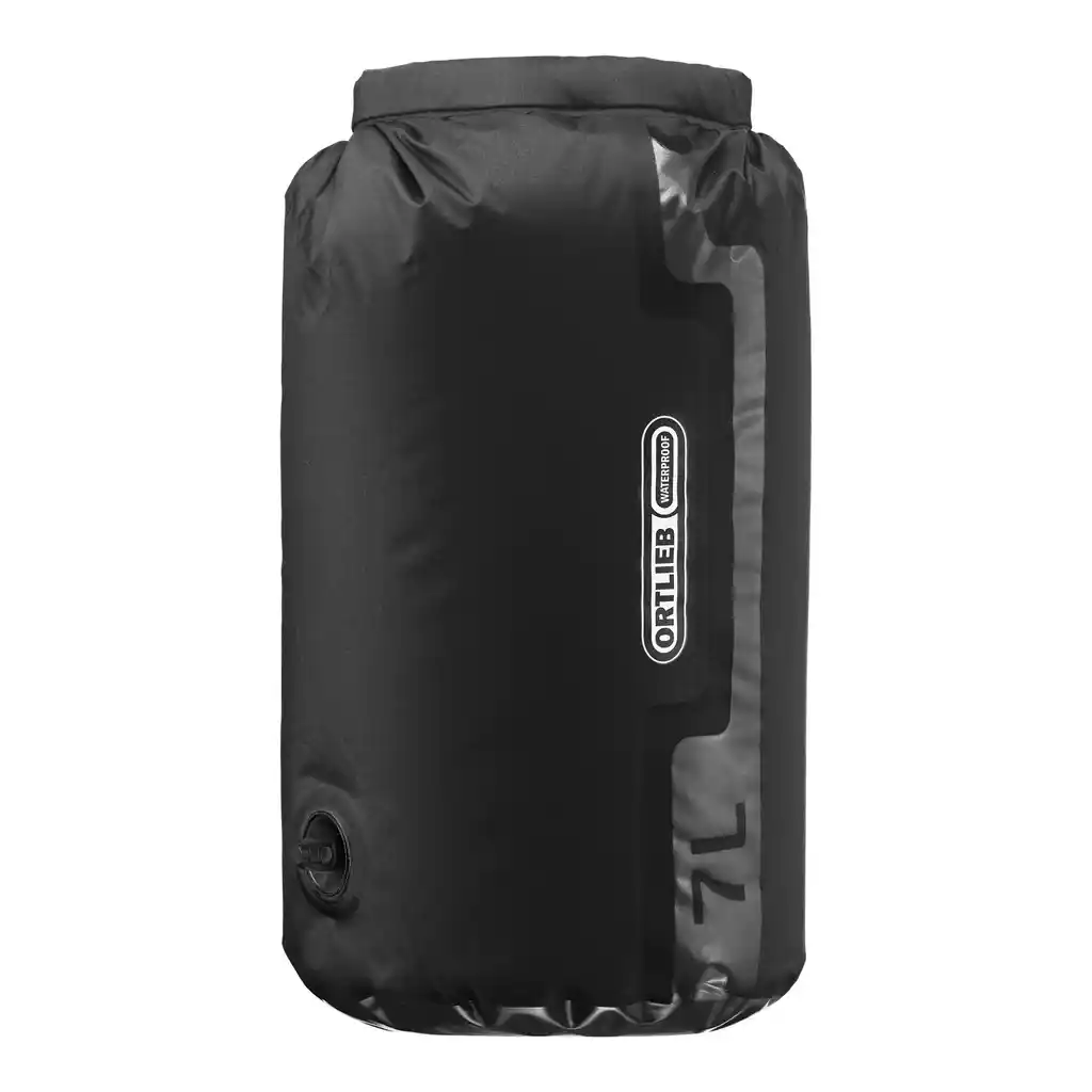ORTLIEB Dry-Bag Light Valve Black – worek wodoszczelny – Czarny – widok z przodu