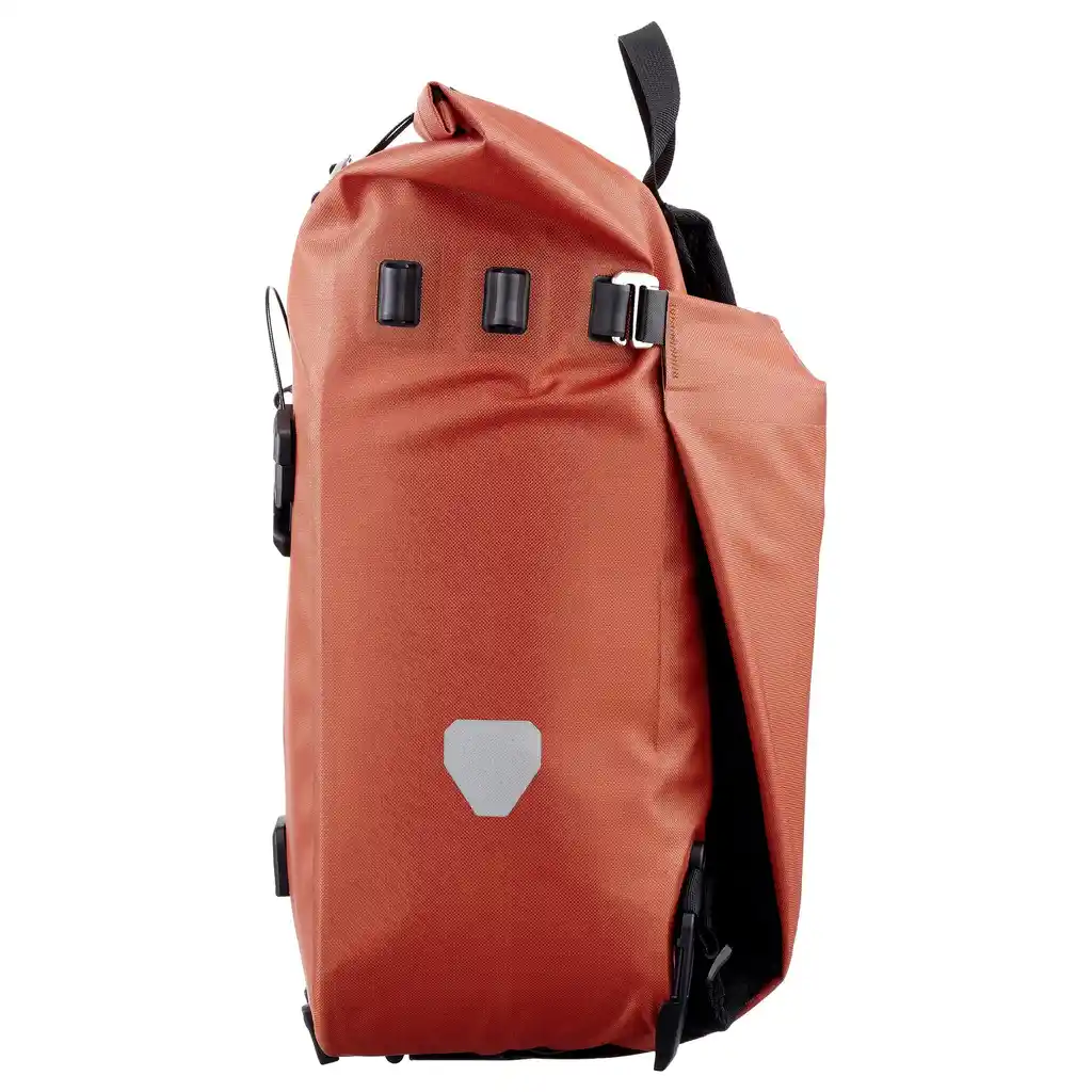 ORTLIEB Vario 20L Rooibos, convertible backpack pannier, vue latérale, chez Bag-Age