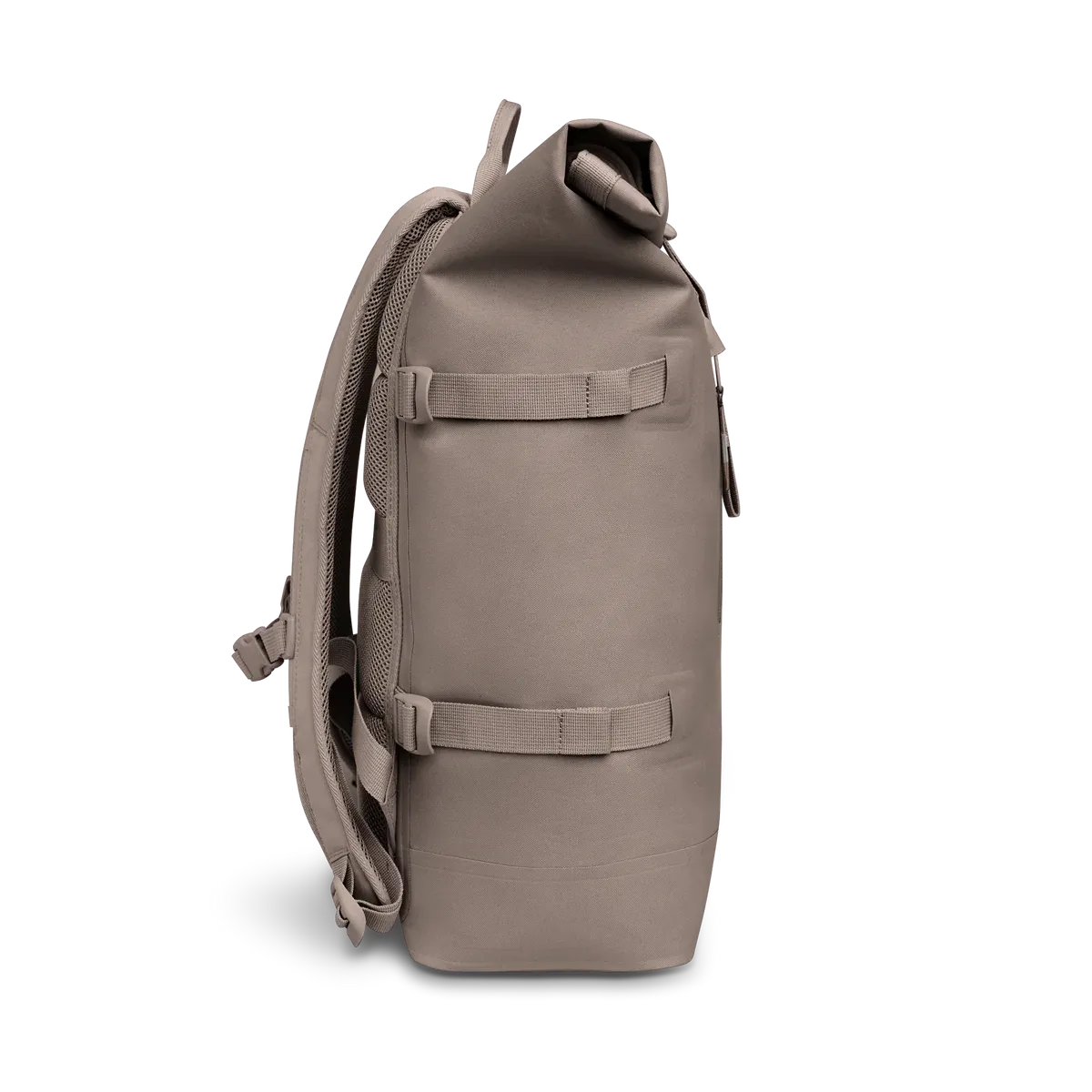 GOT BAG Rolltop 2.0 Oyster Monochrome – vista laterale 2 | sostenibile | Bag-Age