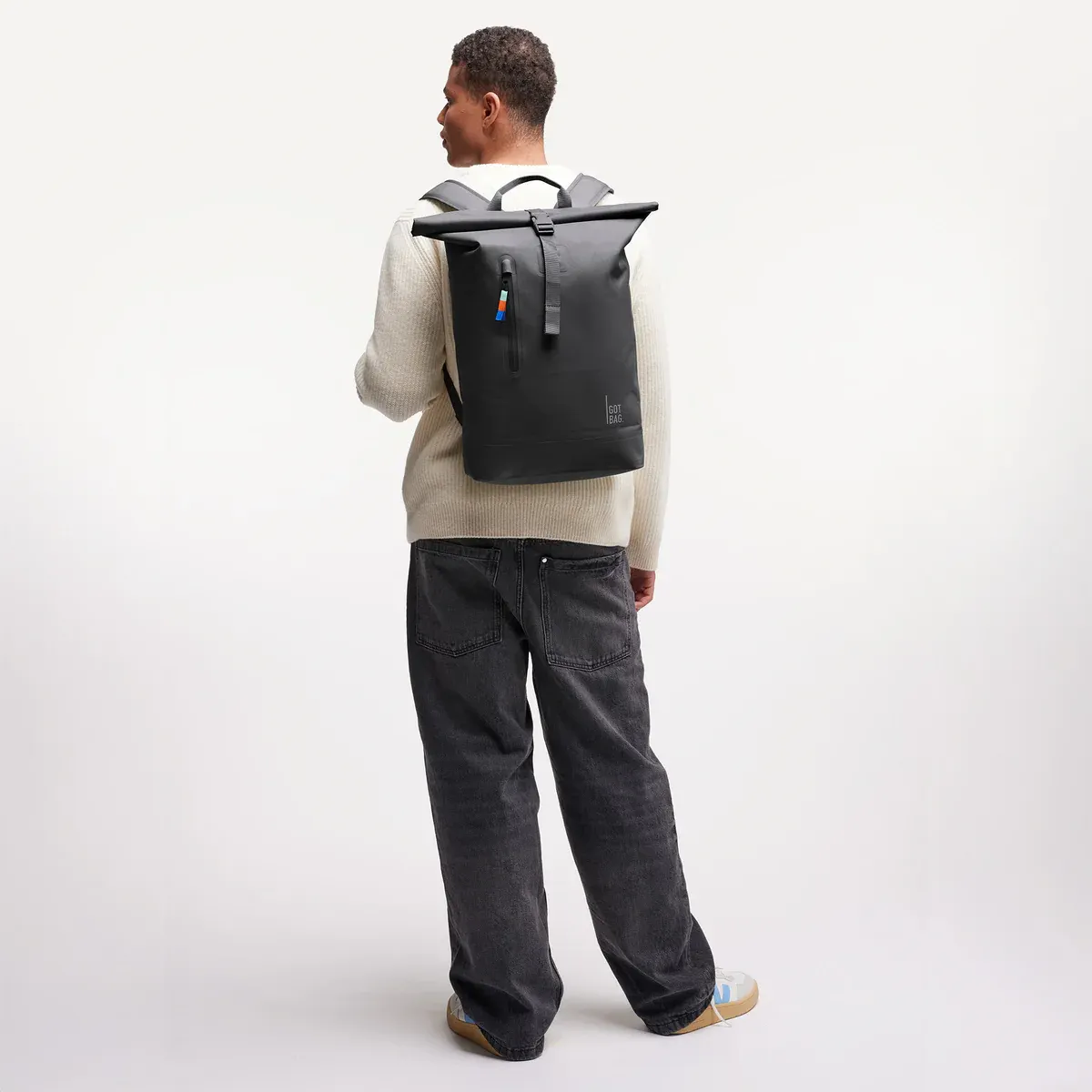 GOT BAG Rolltop Lite 2.0 Shark – lifestylefoto 2 | duurzaam | Bag-Age