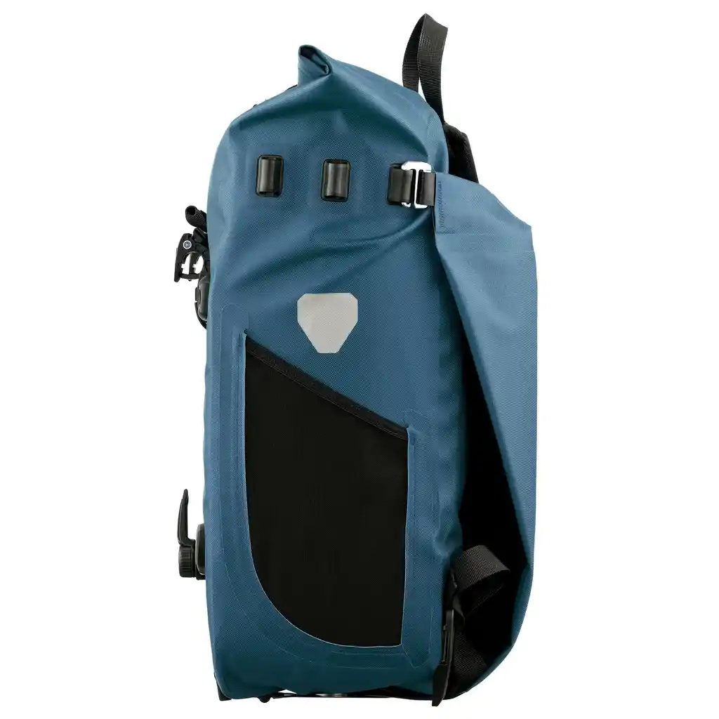 ORTLIEB Vario 26L Petrol convertible backpack pannier, side view, at Bag-Age