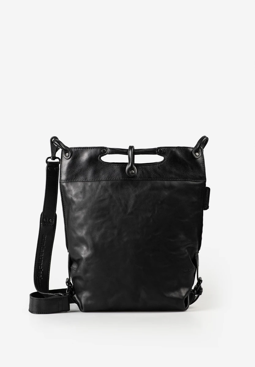 Aunts & Uncles Mrs. Pancake Black Smoke – bolsa transversal – Preto/Cinzento – vista frontal