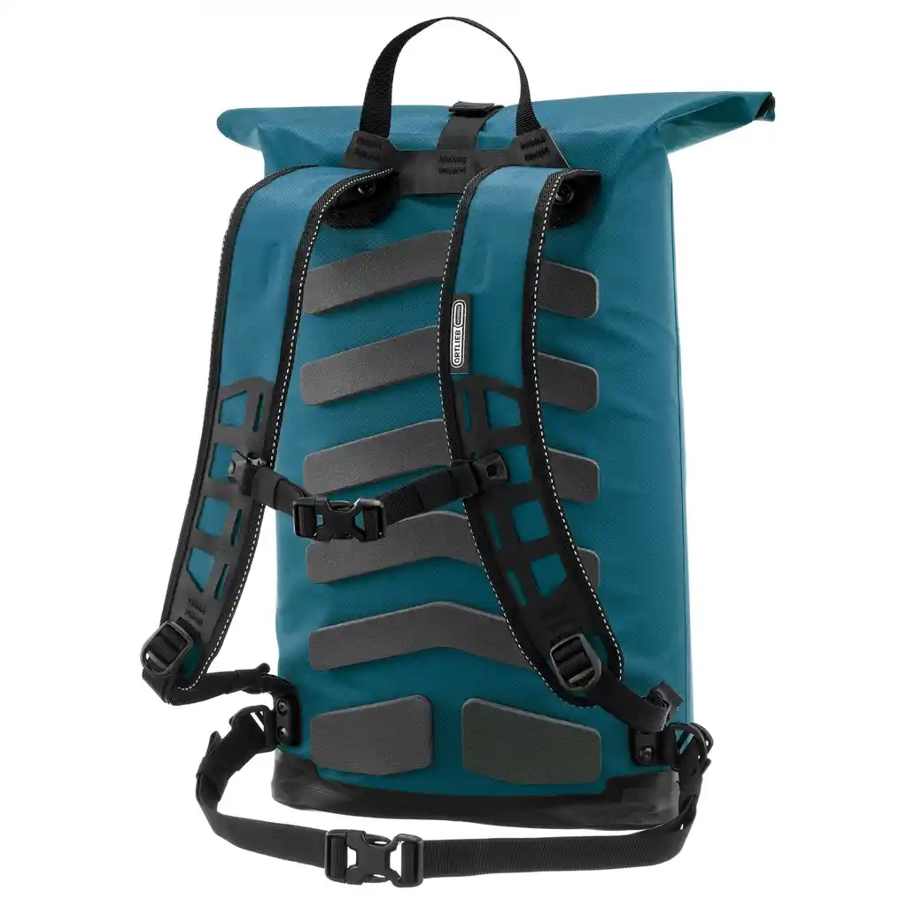 ORTLIEB Commuter-Daypack Petrol Laptop Backpack, Rückansicht, bei Bag-Age