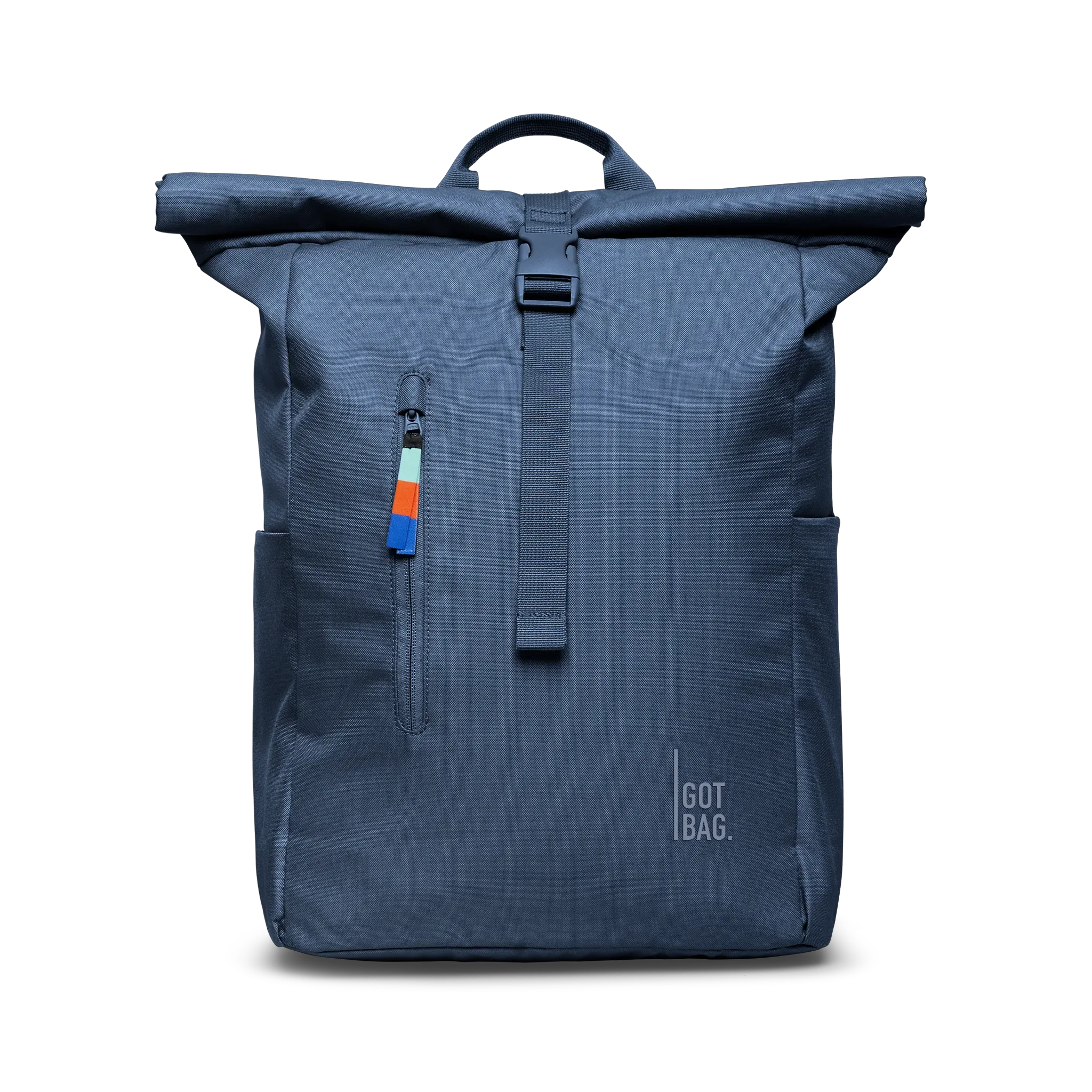 GOT BAG Rolltop Easy Ocean Blue – vooraanzicht | duurzaam | Bag-Age