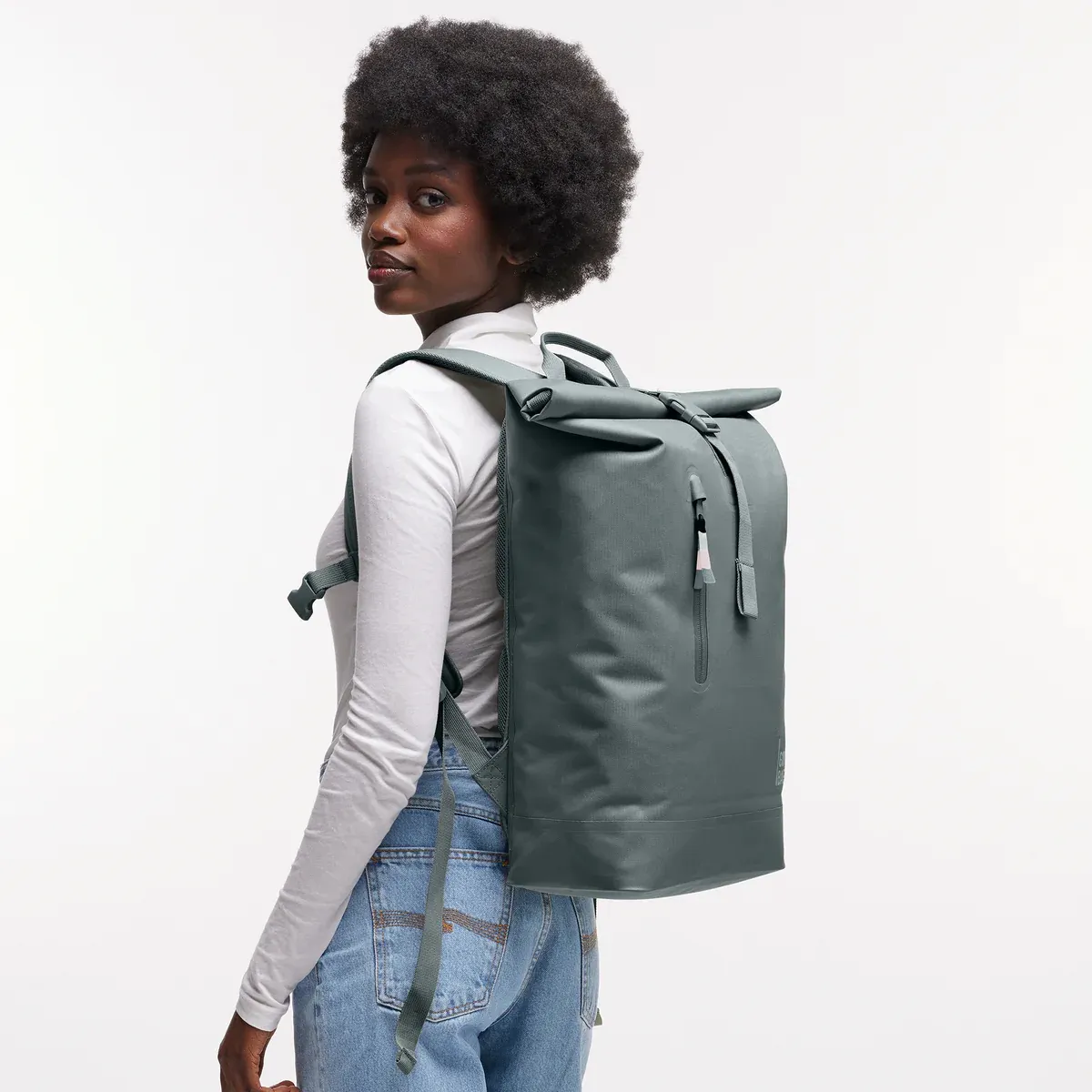 GOT BAG Rolltop Lite 2.0 Basalt Monochrome – lifestylefoto 2 | duurzaam | Bag-Age