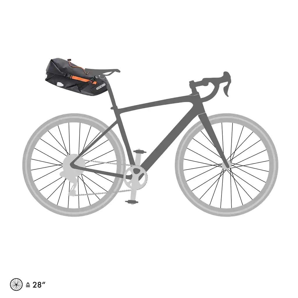 ORTLIEB Seat-Pack Black Matt saddle bag, product image, at Bag-Age