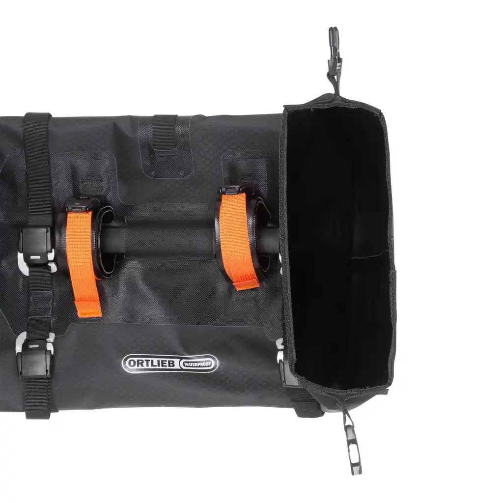 ORTLIEB Handlebar-Pack Black Matt Lenkertasche, Innenansicht, bei Bag-Age