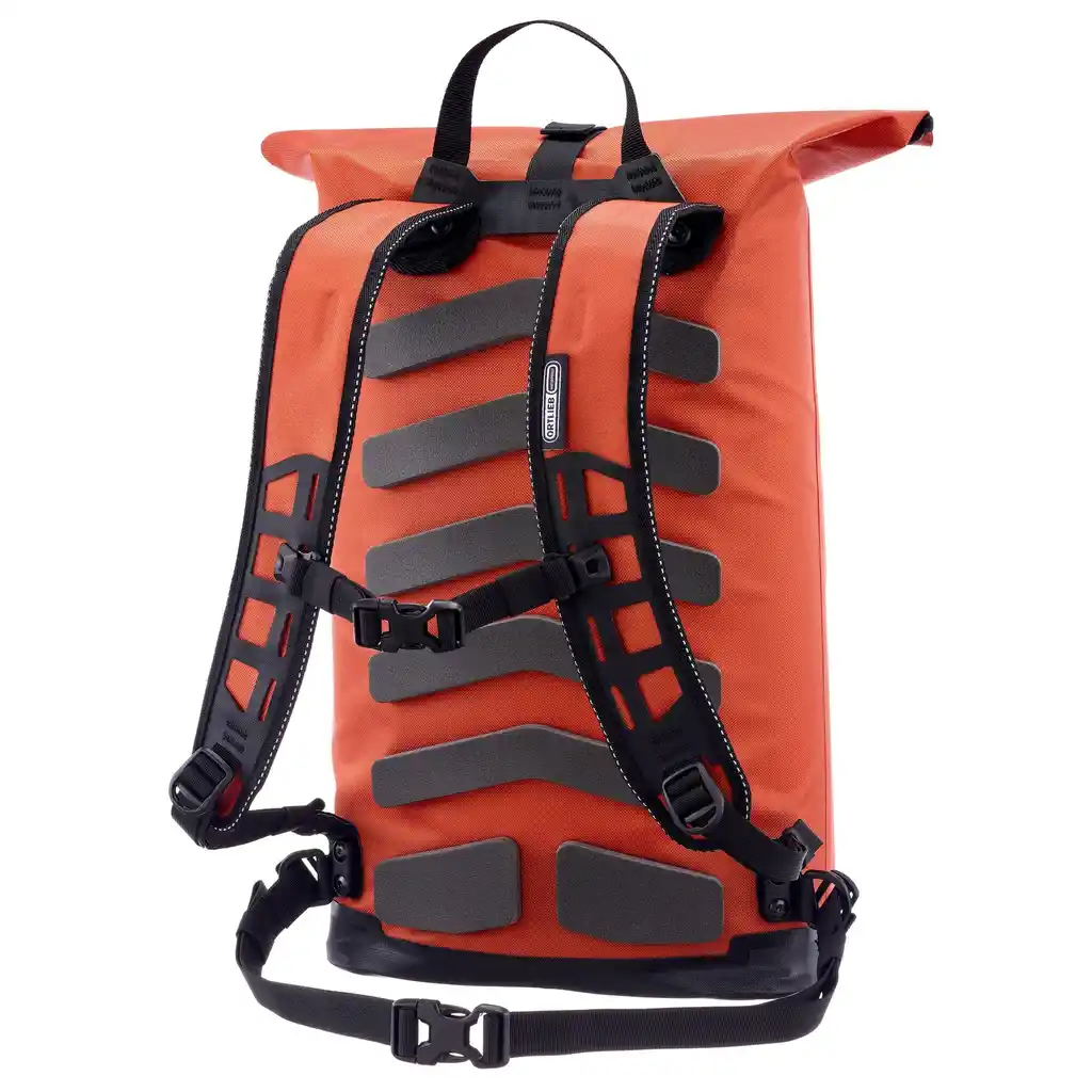 ORTLIEB Commuter-Daypack Rooibos laptop backpack, back view, at Bag-Age