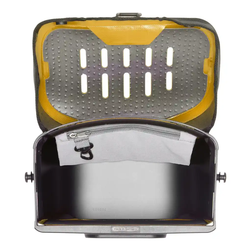 ORTLIEB Ultimate Sun Yellow Lenkertasche, Innenansicht, bei Bag-Age