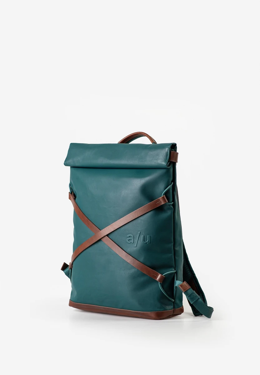 aunts & uncles Yokohama Transformative Teal bag, back view, at Bag-Age Berlin