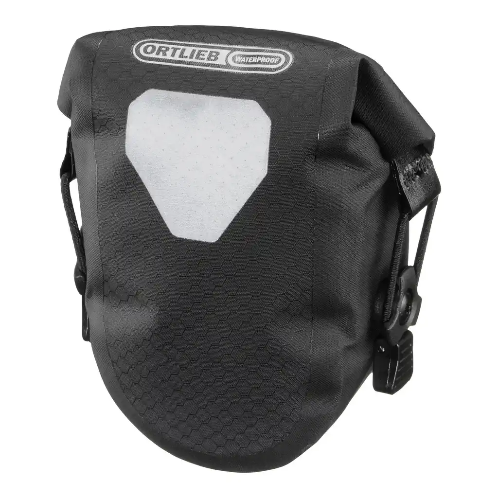 ORTLIEB Micro-Bag Black Matt, borsa sottosella, vista laterale, da Bag-Age
