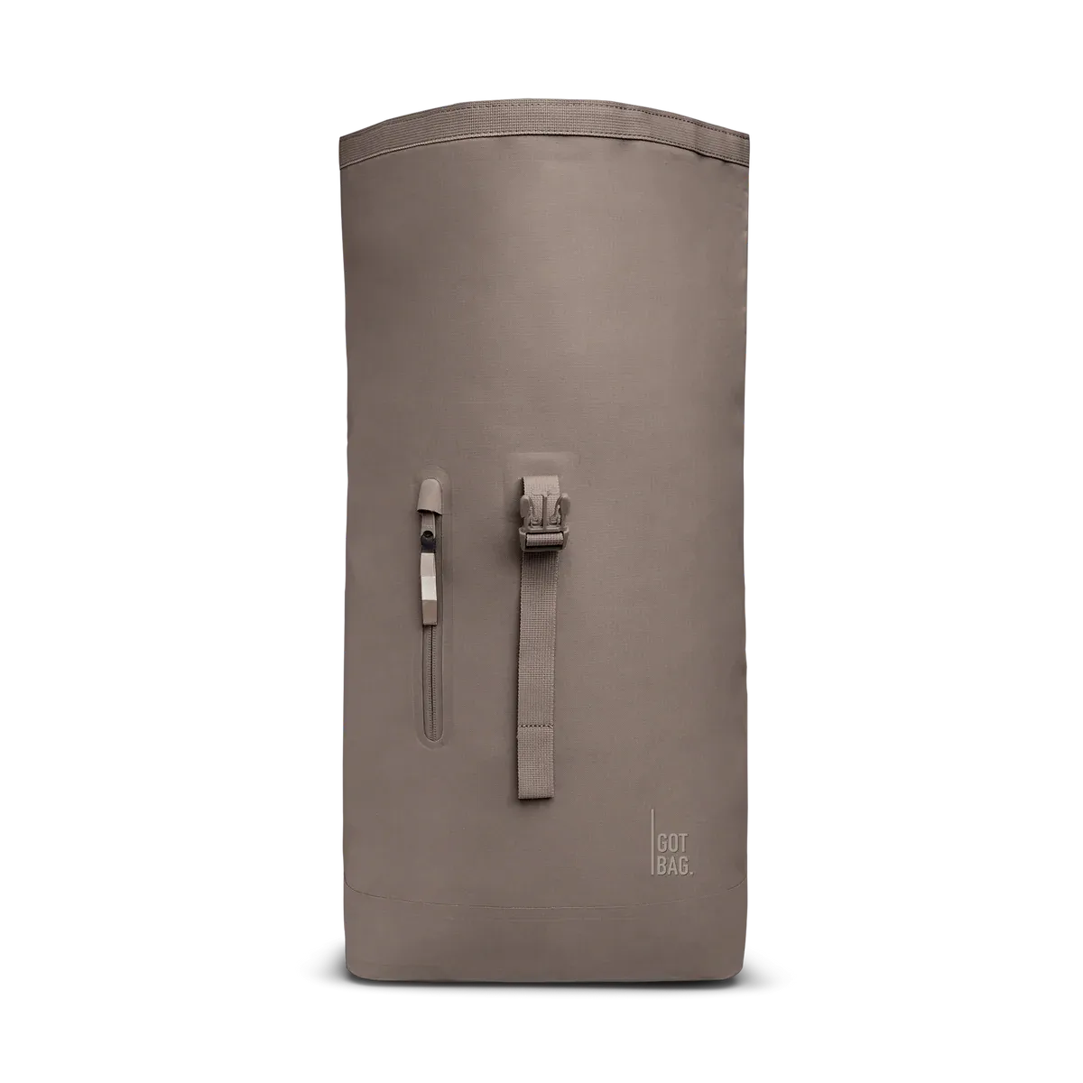 GOT BAG Rolltop Lite 2.0 Oyster Monochrome – front view 2 | sustainable | Bag-Age