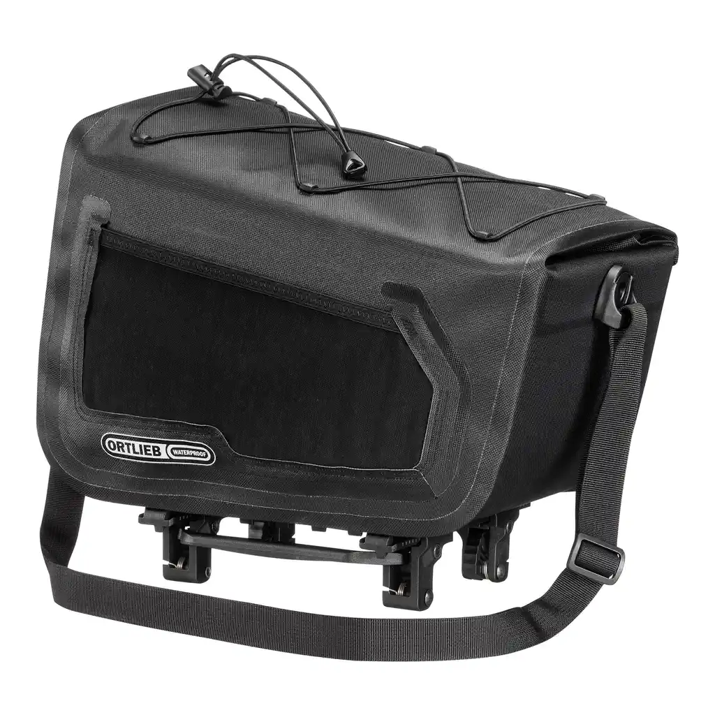 ORTLIEB Trunk-Bag Black Rack-Top Bag, Vorderansicht, bei Bag-Age