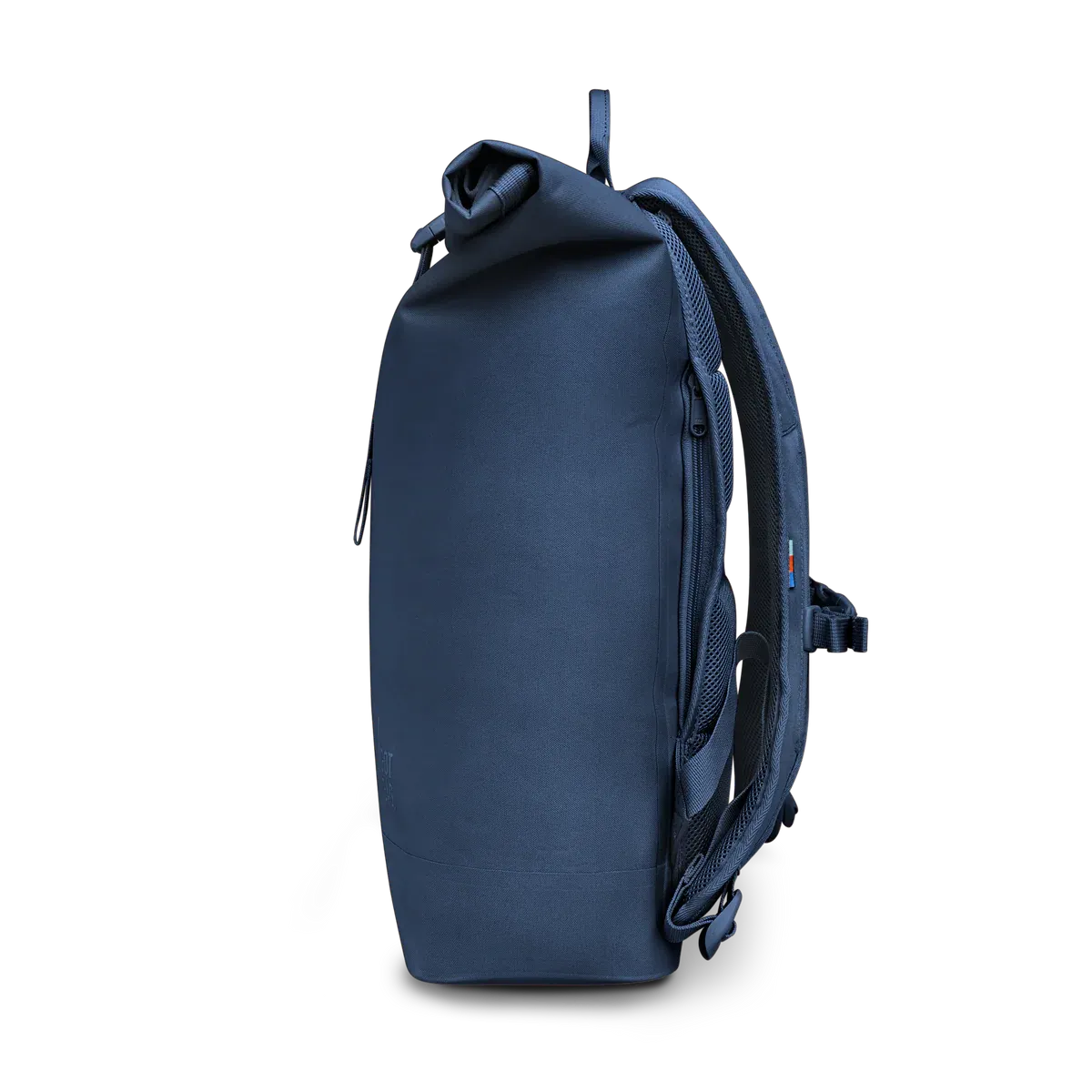 GOT BAG Rolltop Lite 2.0 Ocean Blue – zijaanzicht 1 | duurzaam | Bag-Age