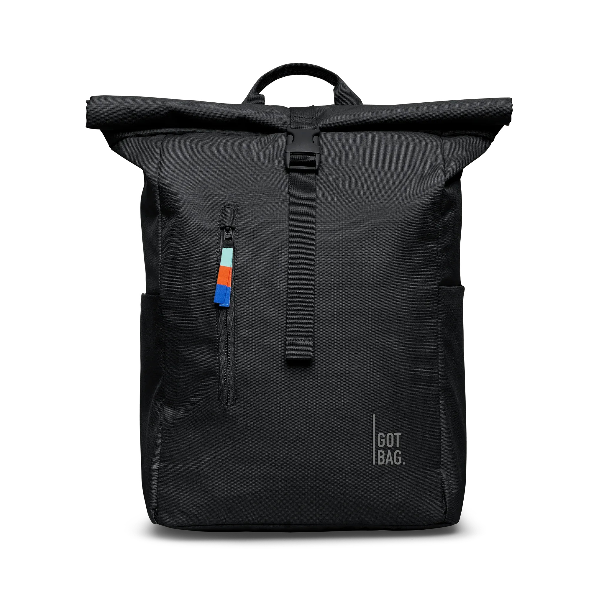GOT BAG Rolltop Easy Black – vista frontal | sustentável | Bag-Age