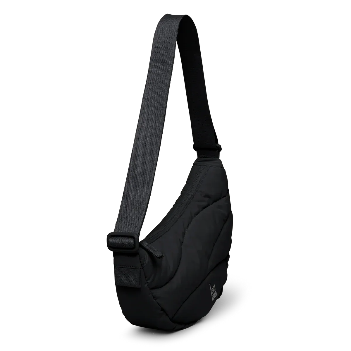GOT BAG Wavy Puffer Moon Bag Small Black Monochrome – foto studio | sostenibile | Bag-Age
