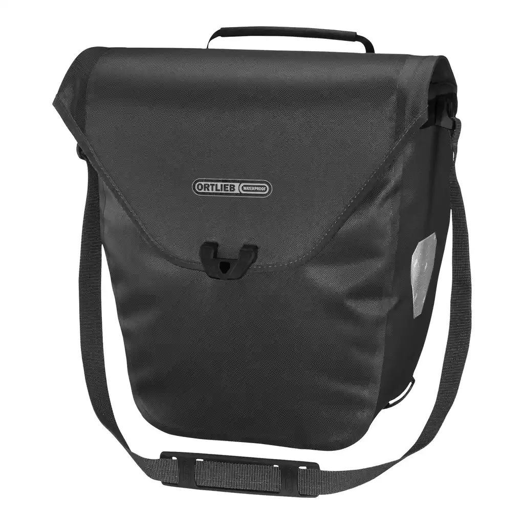 ORTLIEB Velo-Shopper Black, bike shopper, vista frontal, na Bag-Age