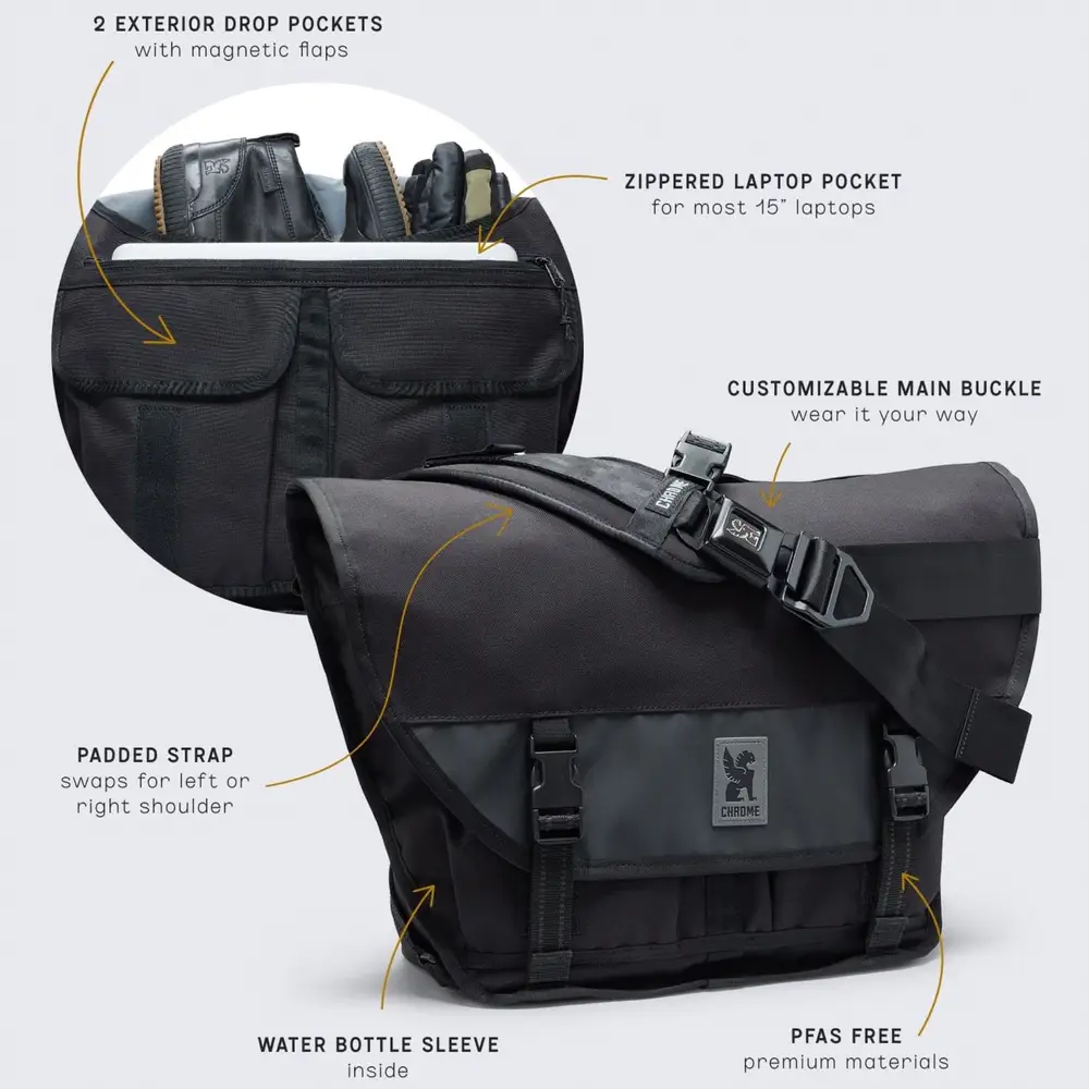 Chrome Industries Citizen 15L Messenger – Ausstattungsübersicht