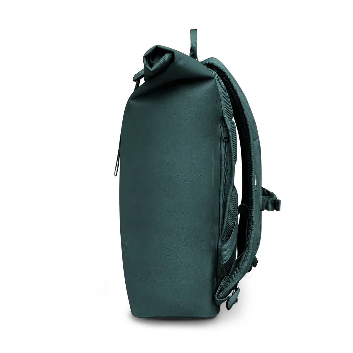 GOT BAG Rolltop Lite 2.0 Sea Teal Monochrome – side view 1 | sustainable | Bag-Age