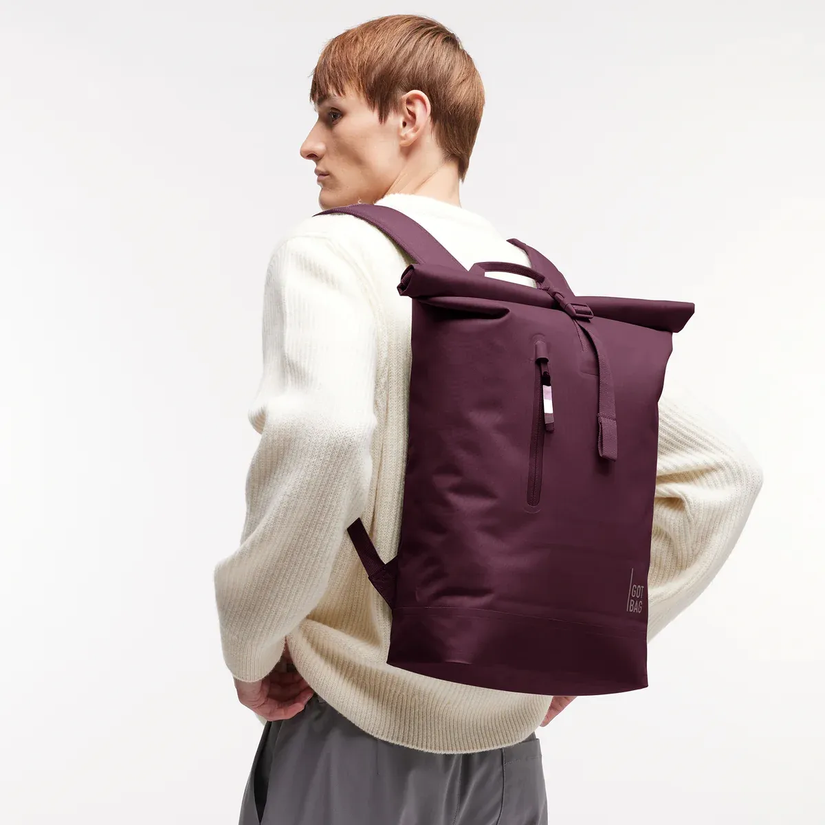 GOT BAG Rolltop Lite 2.0 Kraken Monochrome – lifestylefoto 2 | duurzaam | Bag-Age
