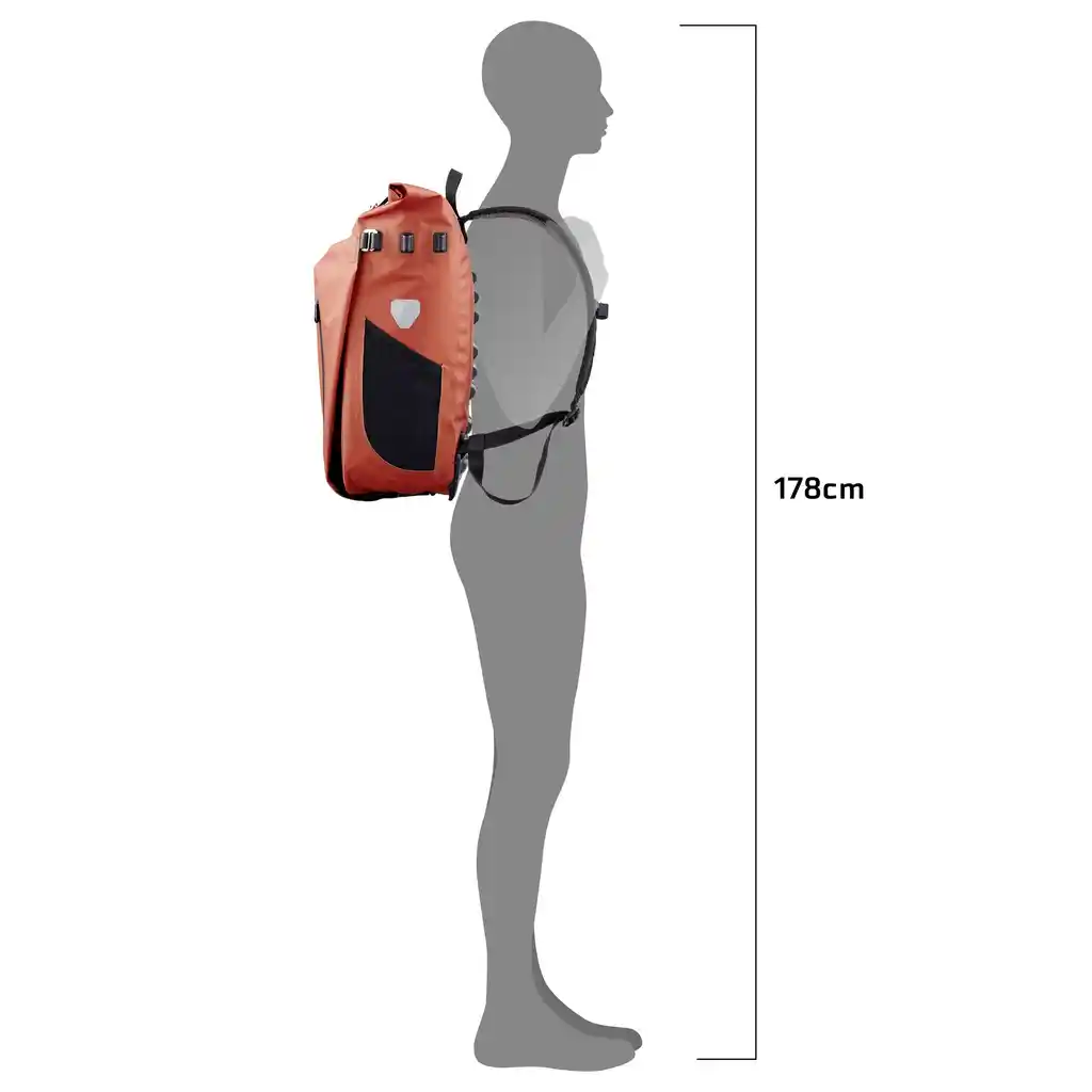 ORTLIEB Vario 26L Rooibos, convertible backpack pannier, immagine prodotto, da Bag-Age