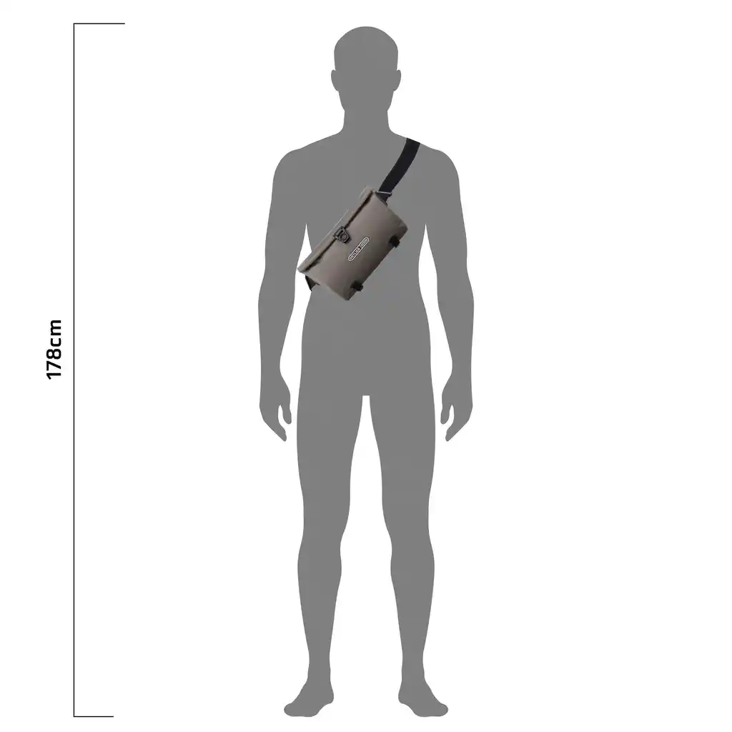ORTLIEB Velo-Sling Dark Sand handlebar / sling bag, productafbeelding, bij Bag-Age