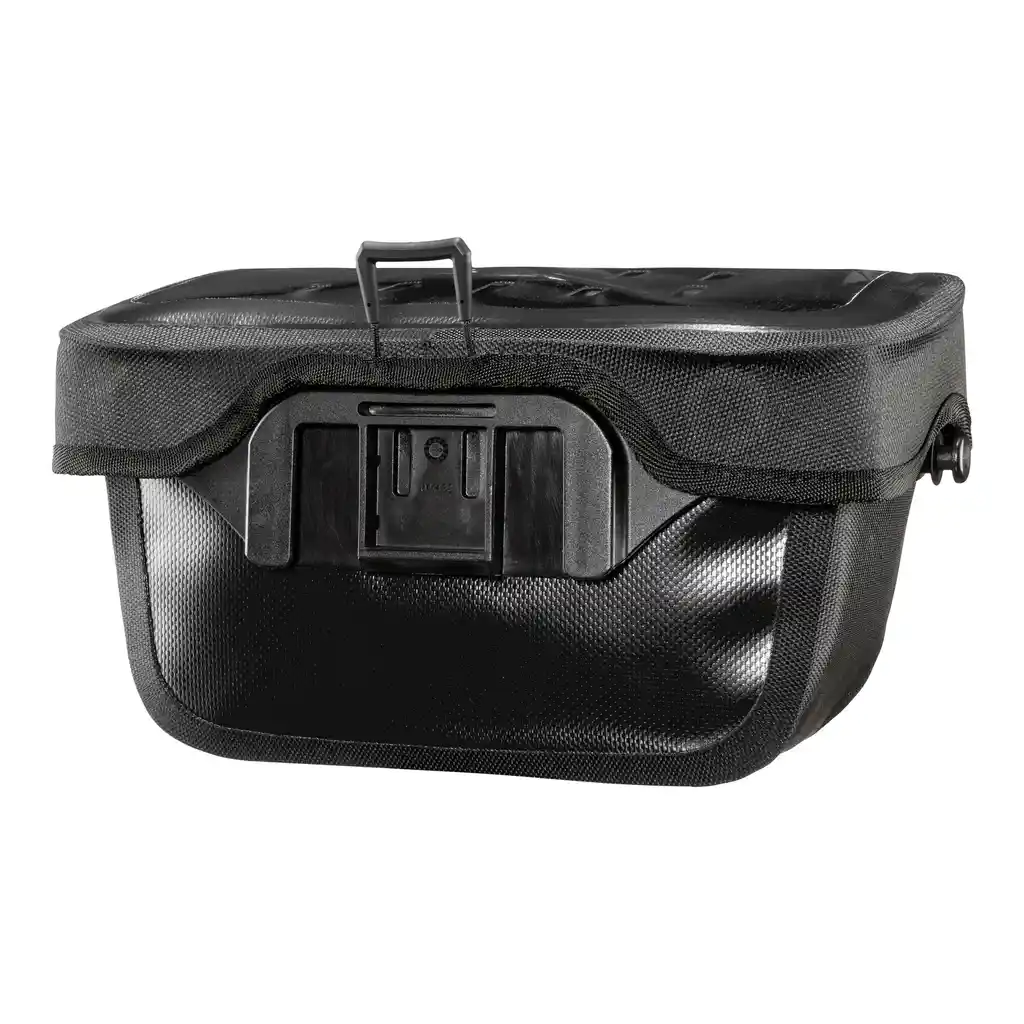 ORTLIEB Ultimate Black handlebar bag, back view, at Bag-Age