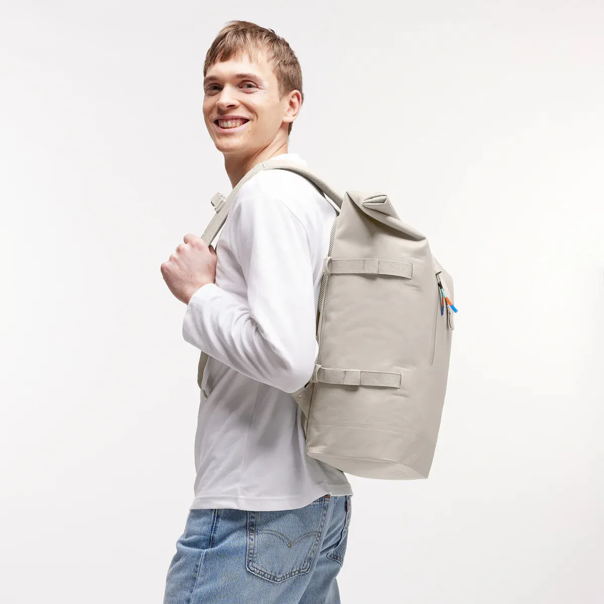 GOT BAG Rolltop 2.0 Soft Shell – lifestylefoto 2 | duurzaam | Bag-Age