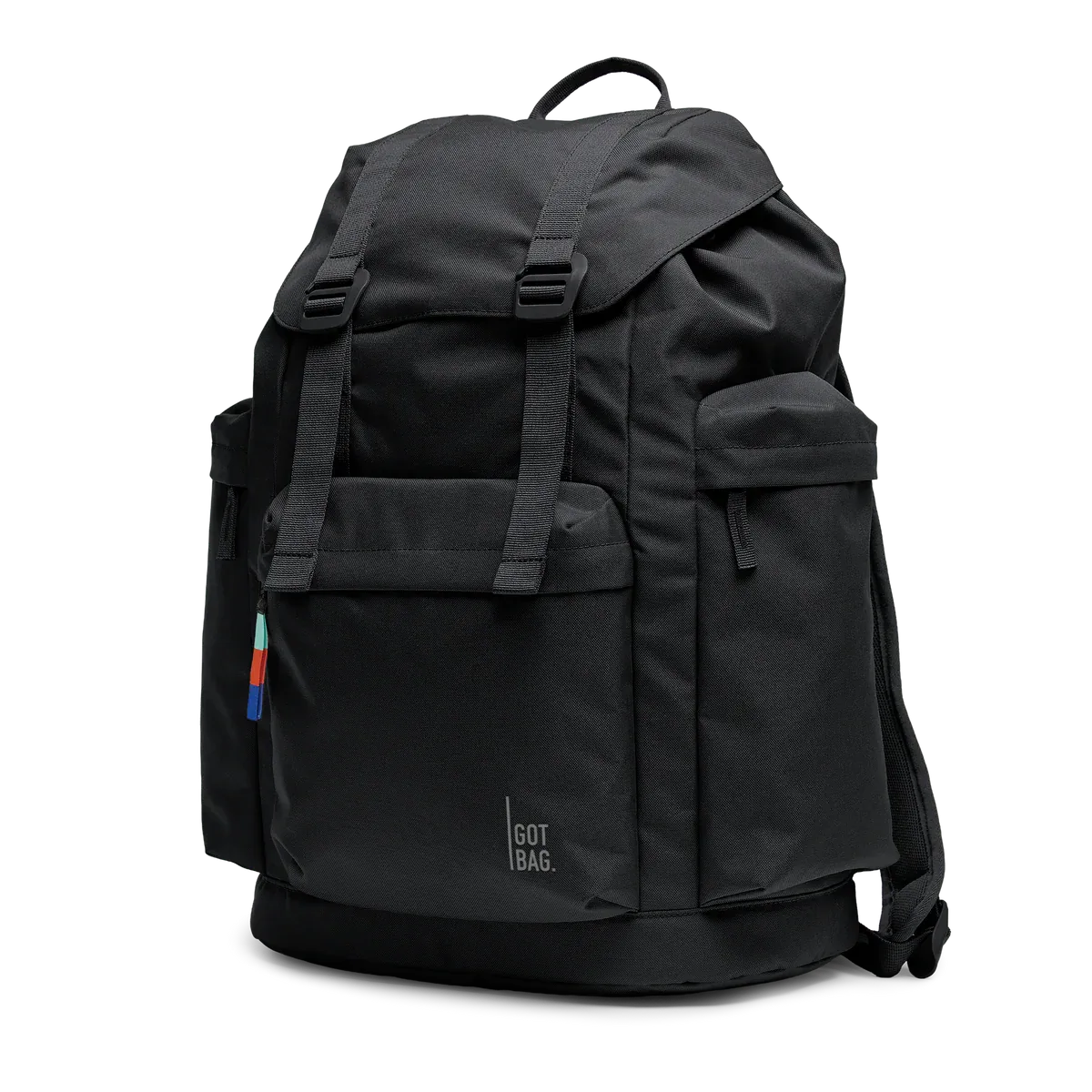 GOT BAG Flap Pack Large Black – foto estúdio | sustentável | Bag-Age
