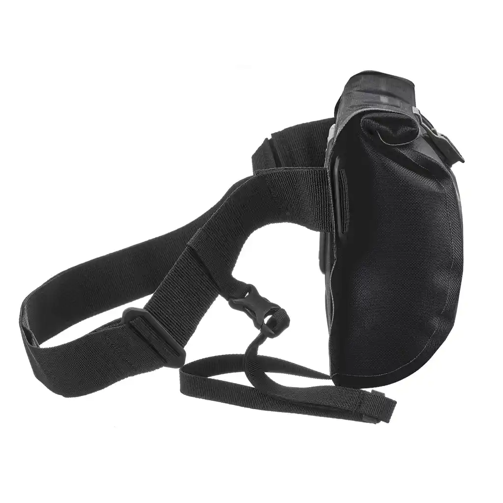 ORTLIEB Velo-Sling Flex Black, handlebar / sling bag, vista lateral, na Bag-Age