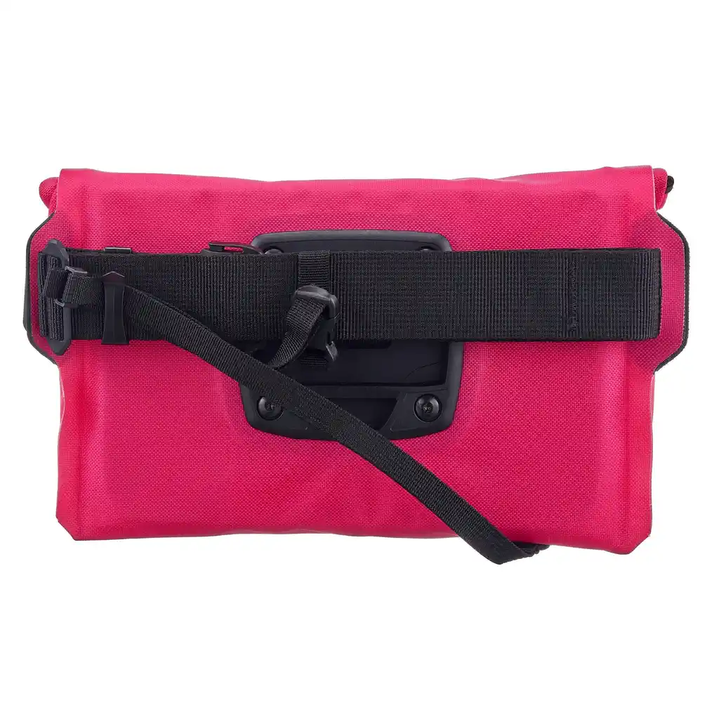 ORTLIEB Velo-Sling Flex Cyber Pink handlebar / sling bag, back view, at Bag-Age