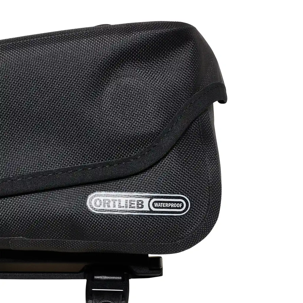 ORTLIEB Toptube-Bag Black top tube bag, detail view, at Bag-Age
