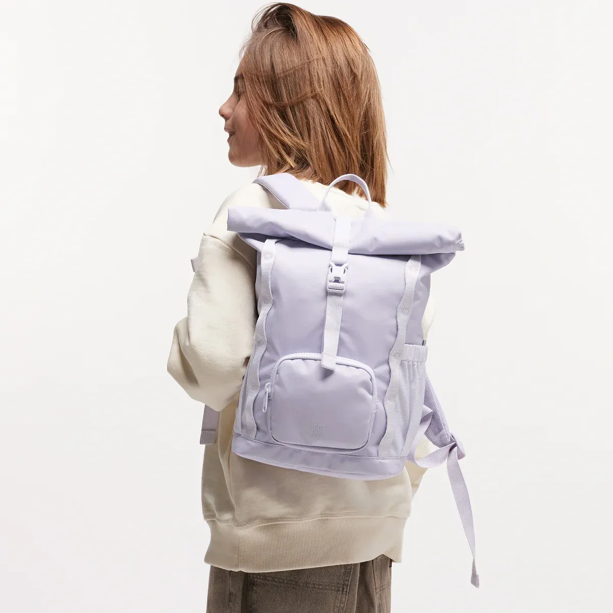 GOT BAG Kids Adventure Rolltop Purple Coral – lifestyle photo 2 | sustainable | Bag-Age