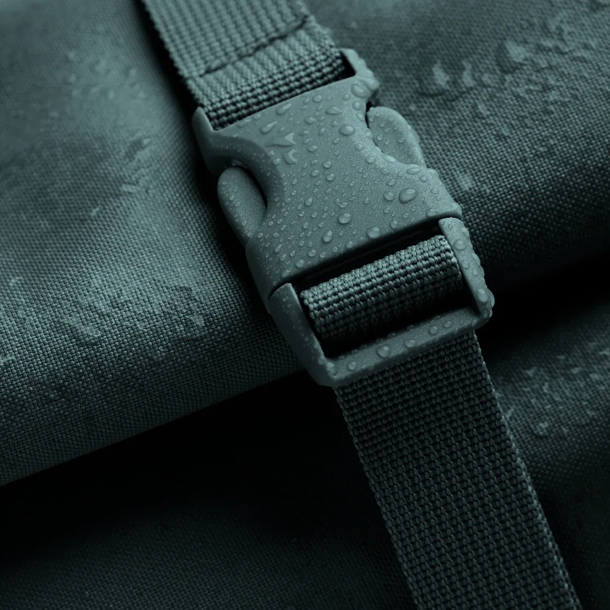 GOT BAG Rolltop 2.0 Sea Teal Monochrome – vista detalhe | sustentável | Bag-Age