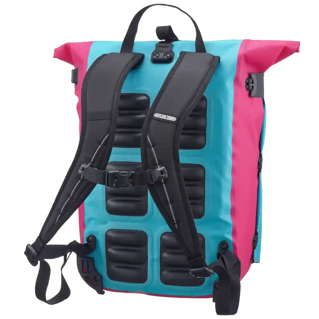 ORTLIEB Vario 26L Cyber Blue, convertible backpack pannier, vue arrière, chez Bag-Age