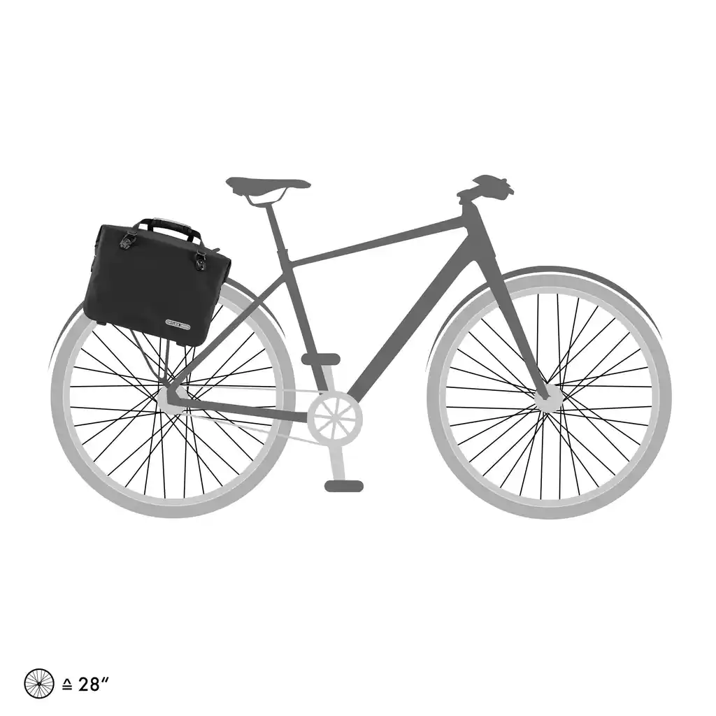 ORTLIEB Office-Bag Black Matt, bike business bag, immagine prodotto, da Bag-Age